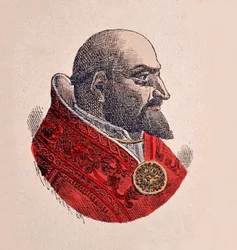 Porträt von Papst Paul V. (Paolo, Paulus oder Camillo Borghese) (1605-1621), 1898